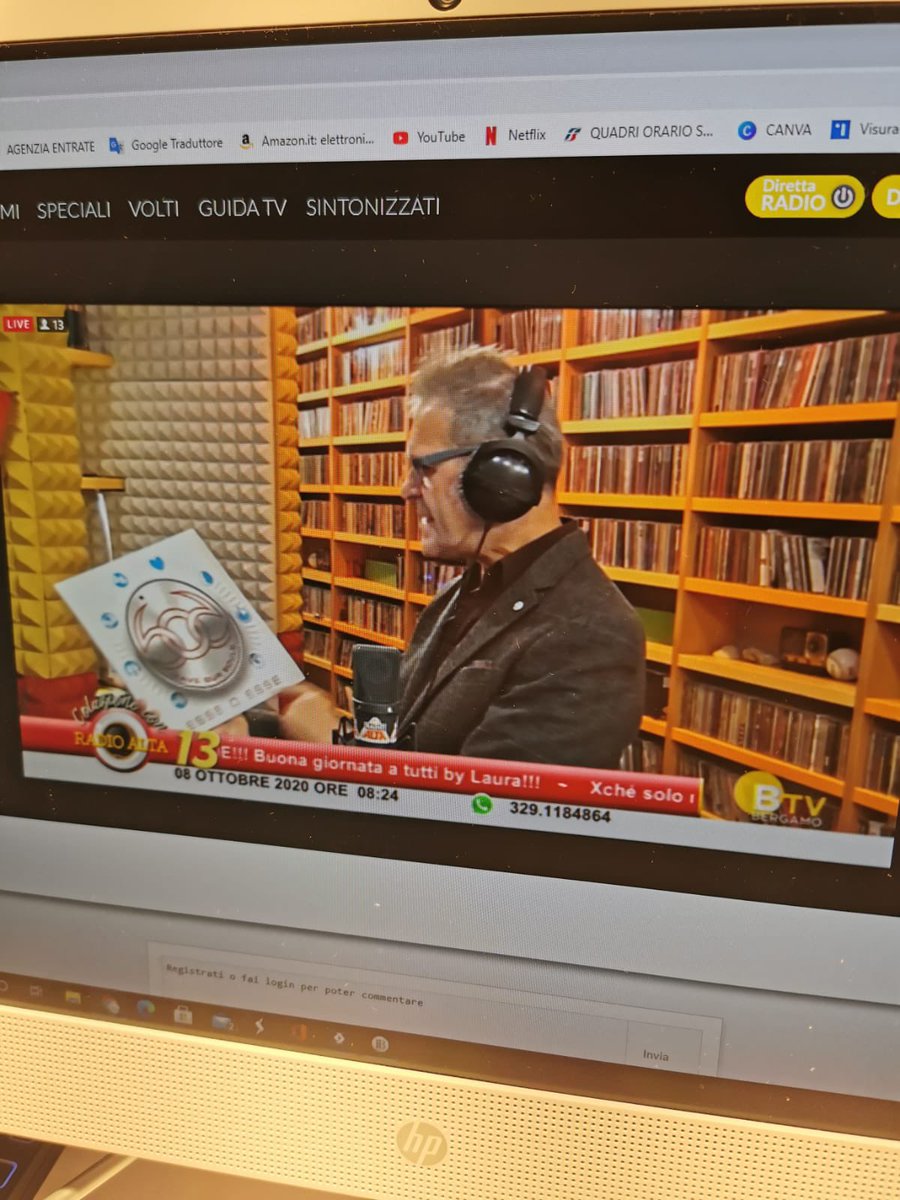 Questa mattina sono stato ospite di <a href="/TeoMangione/">Teo Mangione</a> ed abbiamo parlato dell’ultimo album degli <a href="/sosrockband/">SOS Save Our Souls</a> , del video del brano strumentale #Segnali e del #CAM Coordinamento Associazioni Musicisti. 🖖😊🎶🆘🎶
#ColazioneconRadioAlta
#BgTV