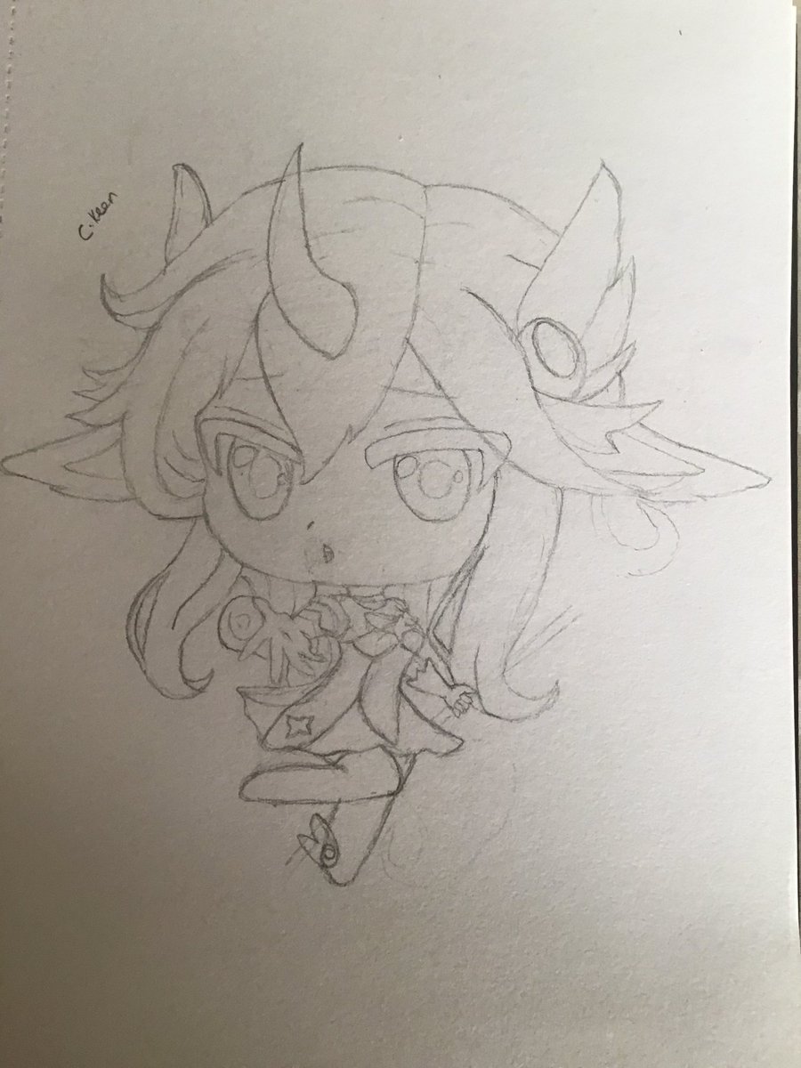 LetteysDrawings's tweet photo. Getting back in to drawing again 😊 thought I’d try and draw a chibi soraka #drawing #LeagueOfLegendsFanArt #sorakaleagueoflegends #support #supplife #stargaurdian https://t.co/MwDvJpfbrH