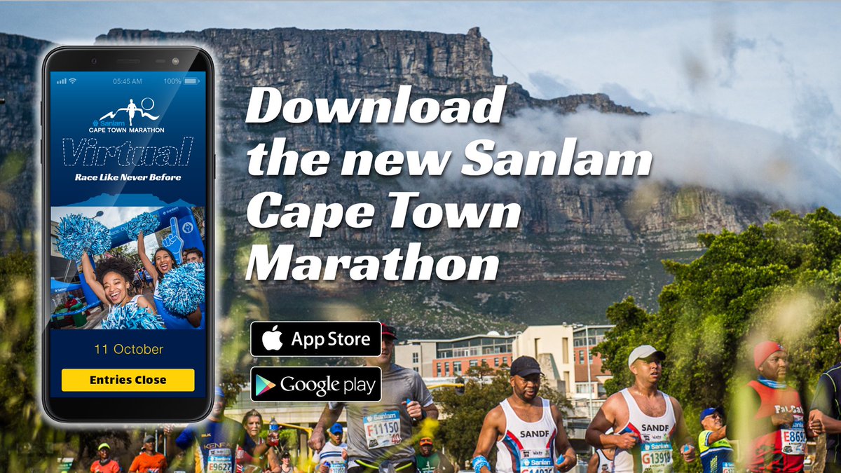 The 2020 <a href="/sanlam/">Sanlam</a> Cape Town Virtual Run comes to YOUR favourite running route. Want to be a part of it?
✅ Enter at bit.ly/SCTMvirtual
✅ Download the official App &amp; access the full experience (we'll email your logins)
✅ Do your demo run &amp; get set for 18 Oct.
#TheRaceIsOn