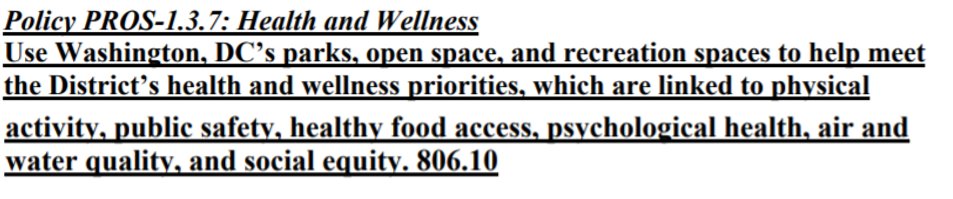 OPinDC's tweet photo. Check out our new #CompPlan2020 policy PROS-1.3.7 to learn how we can leverage our parks to plan for health and wellness. #planDC https://t.co/Bg0Cx41Zo2