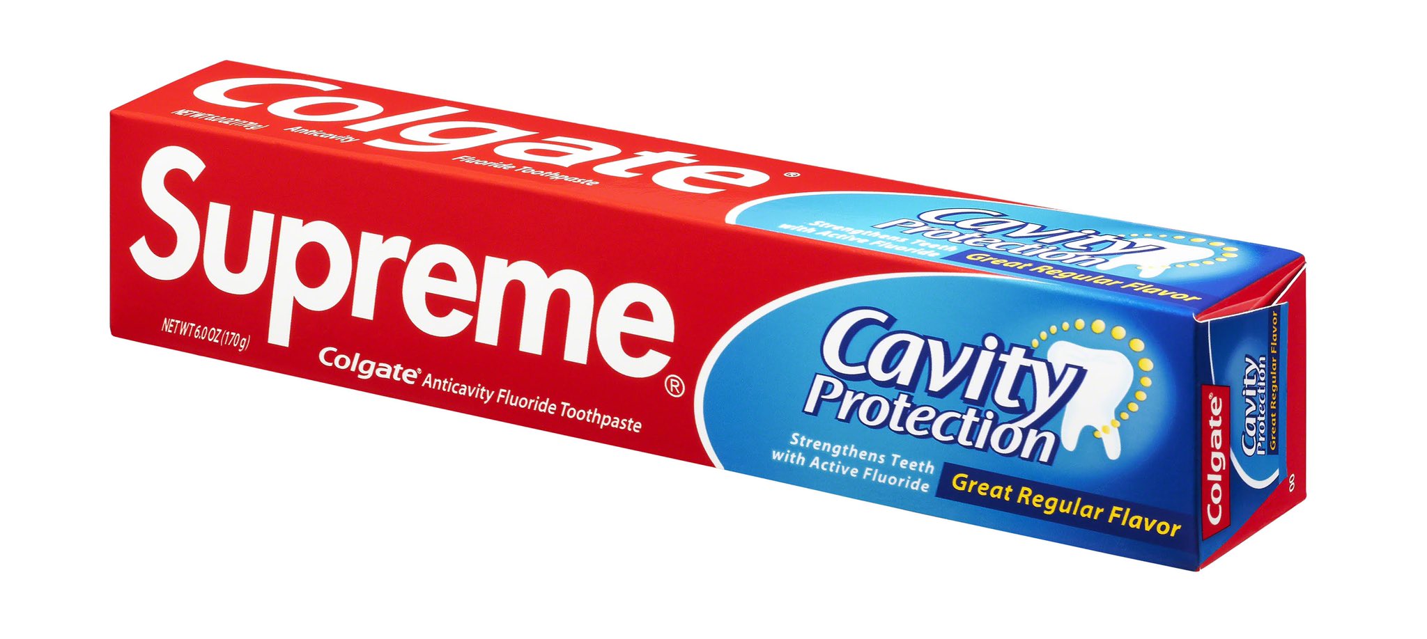 Colgate Smile on Twitter: "It's official. We have partnered Supreme to create this limited edition Colgate x Supreme 6oz Cavity Protection for Supreme's Fall/Winter 2020 collection. https://t.co/1WkvCkKNHH https://t.co/xCHIGx3Lj3" / Twitter