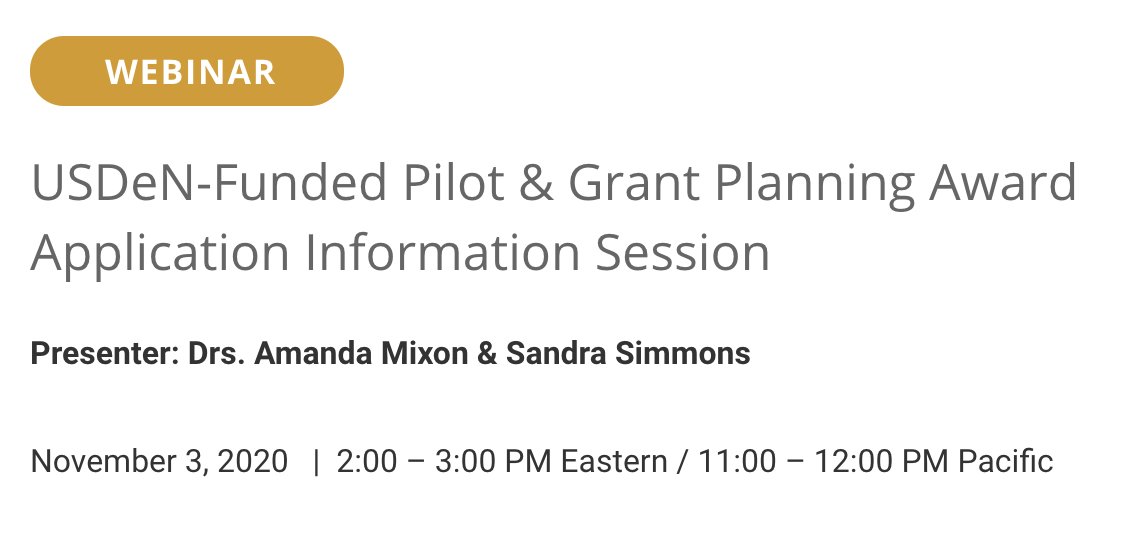 Don't miss our RFA informational webinar on Tuesday, November 3! We will cover the process of applying for pilot and grant planning awards through the network. Come with your questions! Register below. jhjhm.zoom.us/webinar/regist…