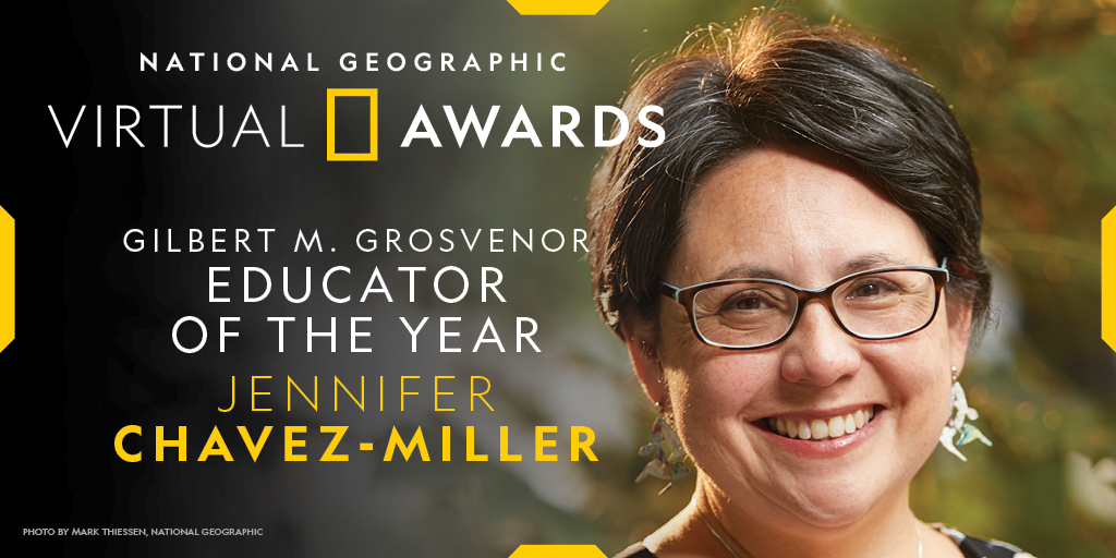 Throughout her two decades as a teacher, Jennifer Chavez-Miller has brought the world into her classroom, cultivating access to the outdoors and empowering students to be global citizens. A well-deserved congratulations to our newest Educator of the Year,  @JenChavezMiller!