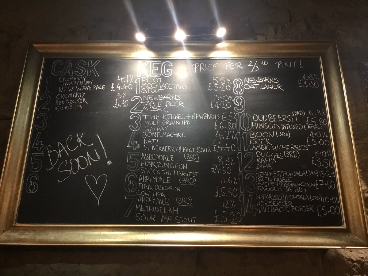 TheBatTaps's tweet image. Thursday’s taps updated