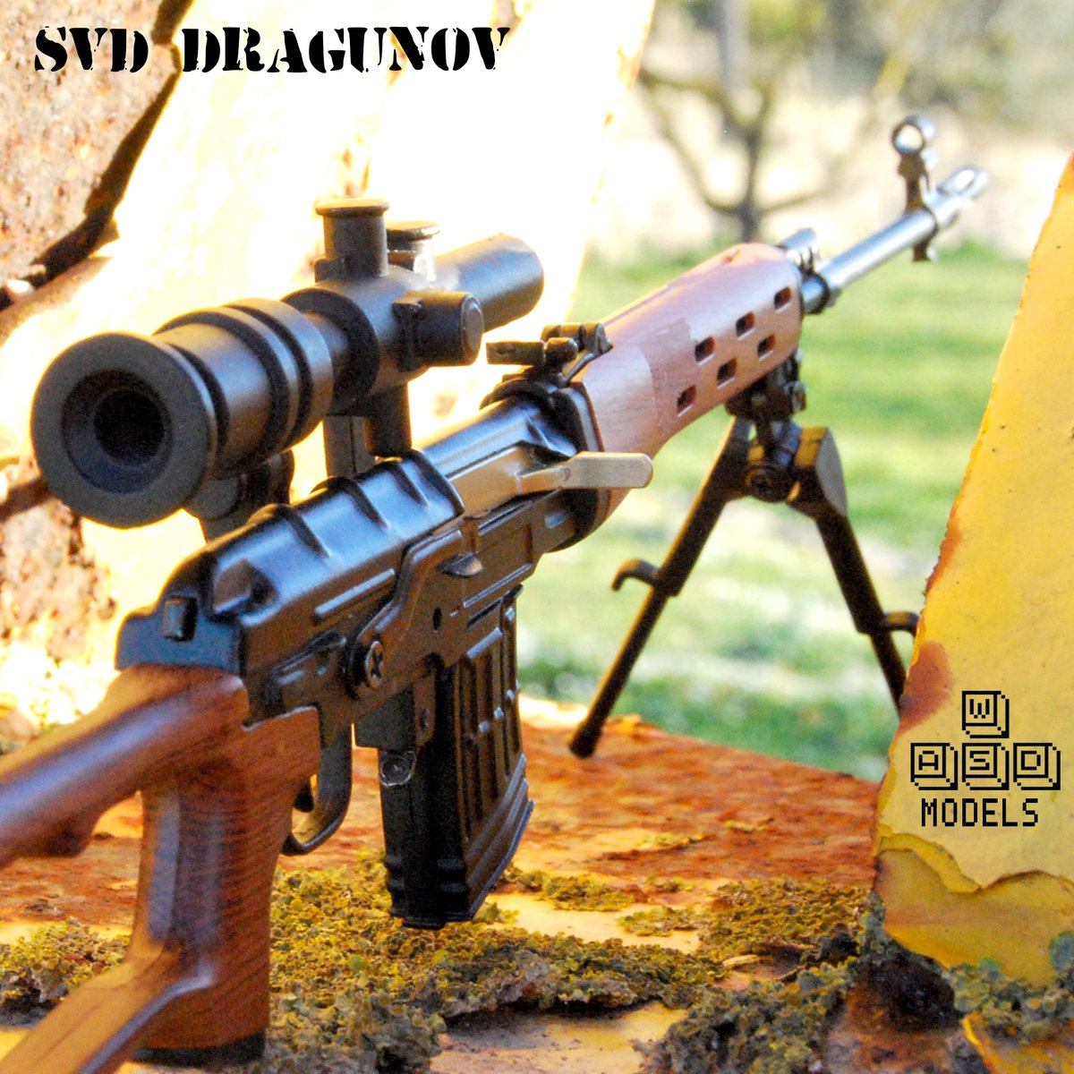 WASDmodels's tweet photo. RÉPLICA DRAGUNOV -  Fusil semiautomático accionado por los gases del disparo, mediante un sistema de pistón con recorrido corto. La recámara es cerrada por un cerrojo rotativo.
---
#csgo #airsoft #svd #military #gaming #airsoft #armas #milsim #arma #rebajas #dragunov https://t.co/5X1j67egxH