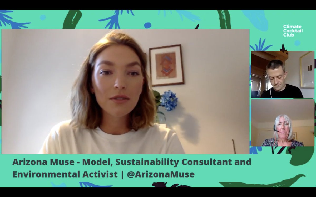 WE'RE LIVE! Join us now for a discussion about the #regenerativegeneration with our amazing guests <a href="/ArizonaMuse/">Arizona Muse</a>, Mick from <a href="/giyireland/">GIY</a> and Clare from <a href="/SoilAssociation/">Soil Association</a>.

youtu.be/d79iULelvW4

#climatecocktailclub #stirringupclimateaction
