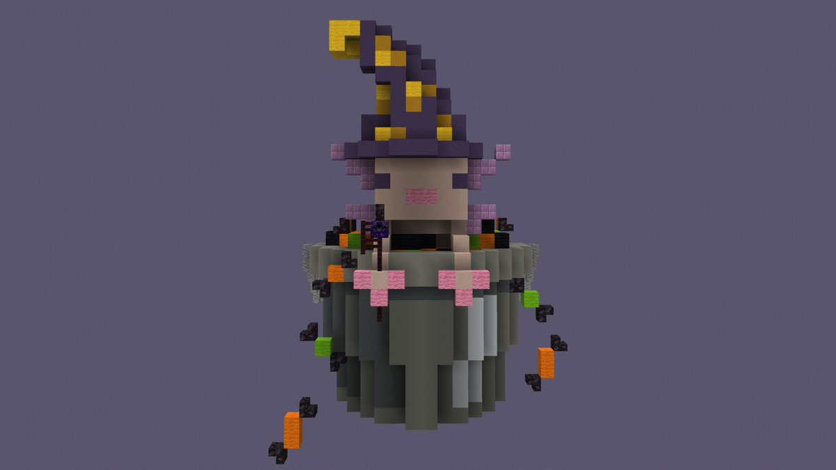 OneManBuilding's tweet image. Axolotl on Halloween #Minecraft #MinecraftLive