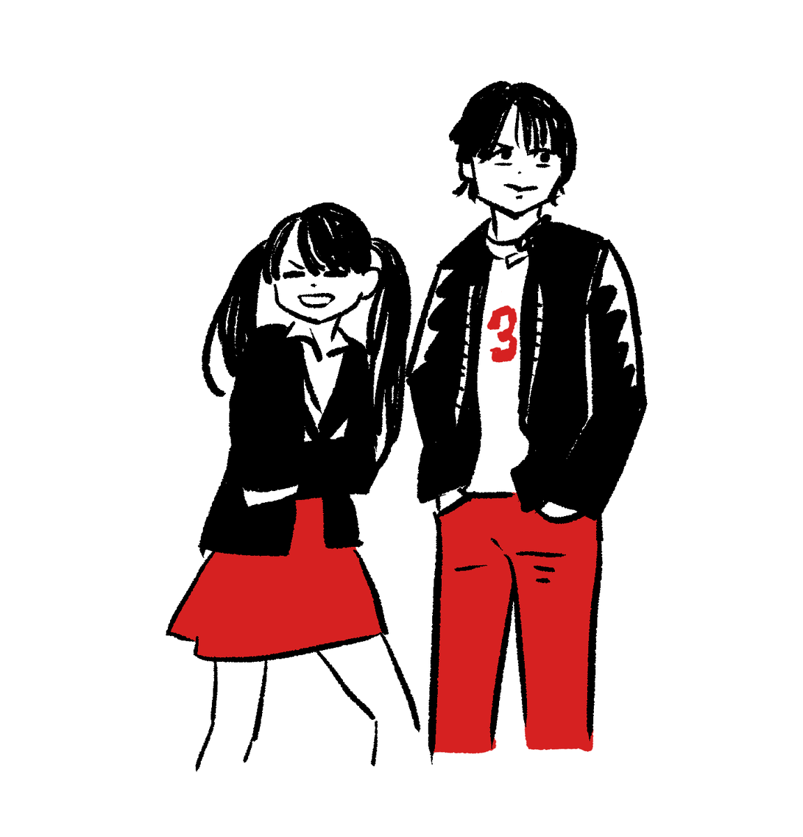 「The White Stripes 」|衿沢世衣子📙新装版うちのクラス&続編2年生発売中！のイラスト