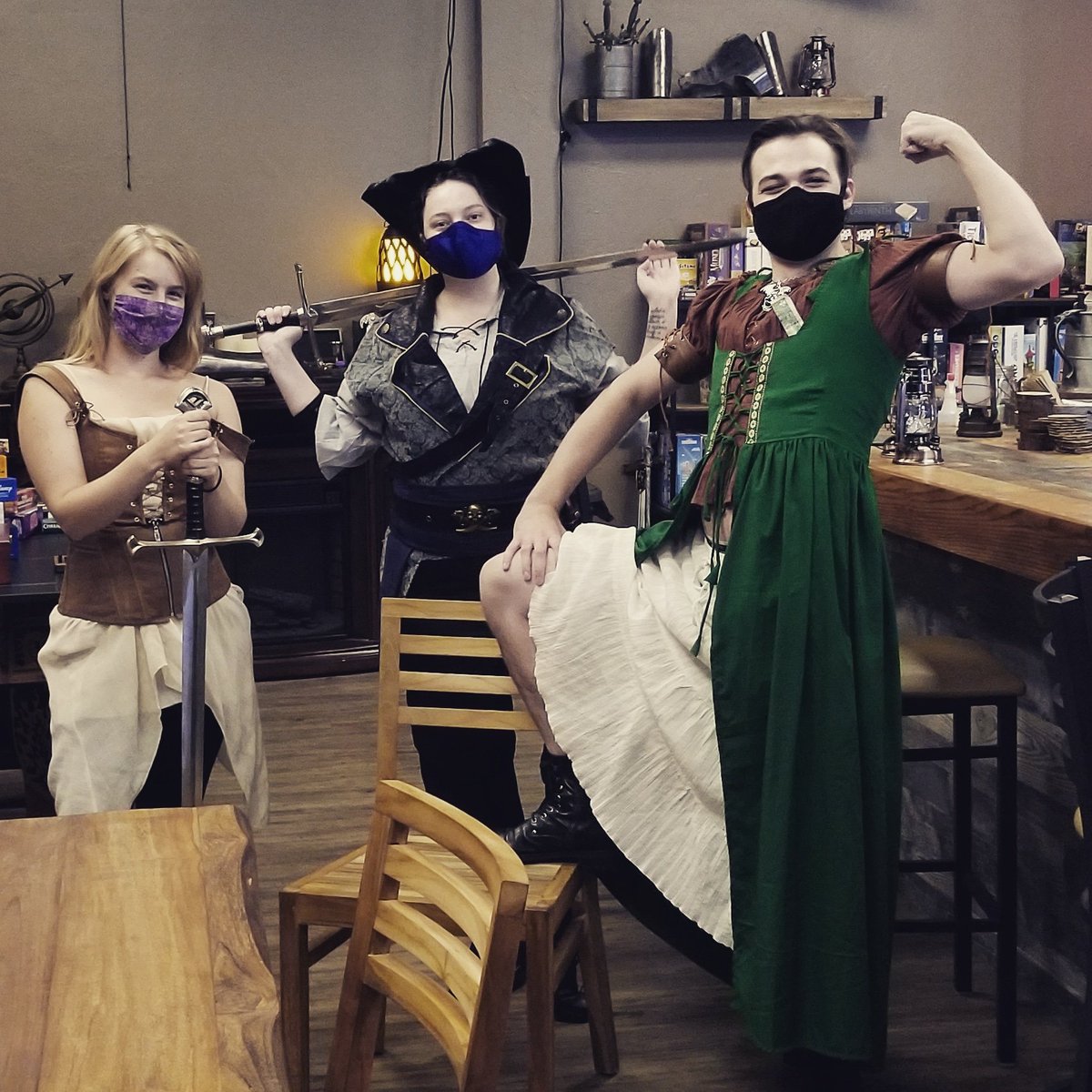 ShortRestTavern's tweet photo. The first Short Rest Ladies' Night was a blast. A bride-to-be and her party helped us kick out the orcs for the night. One may have stealth rolled by in disguise though...

#orcs #are #people #too #tabletopgaming #thisistucson #tucson #az #dnd #dungeonsanddragons #ladiesnight https://t.co/OsXSHlTgZt