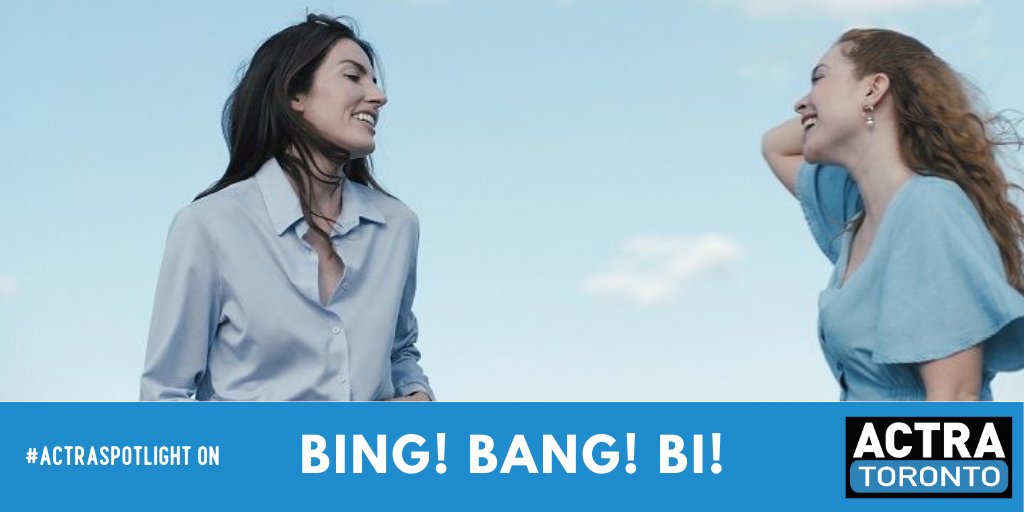 ACTRAToronto's tweet photo. Under the #ACTRAspotlight today: BING! BANG! BI!, a short film at #InsideOut30 where a struggling actor takes a stance on her bisexuality at an inopportune moment. Featuring a stellar cast of ACTRA Toronto performers, get your tickets now: https://t.co/j6yEEOqlUg https://t.co/XYIfFaoGP3