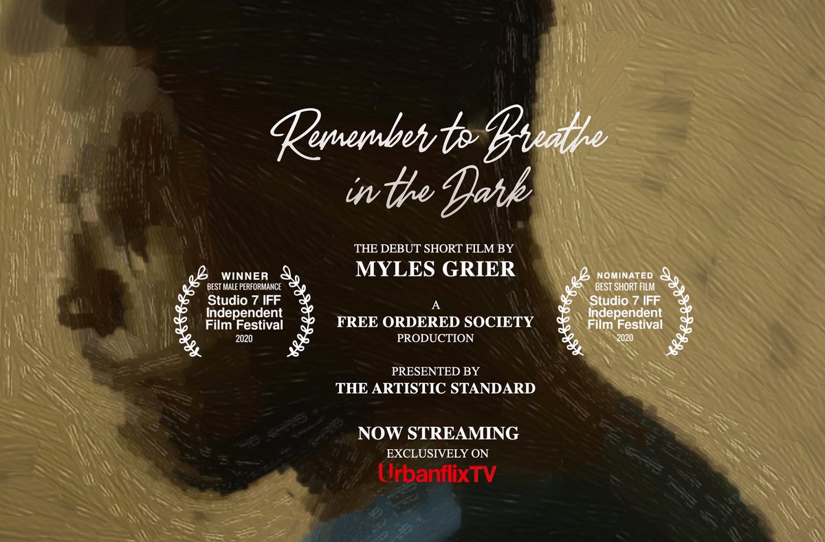 MylesGrier's tweet photo. I guess my little #shortfilm dedicated to my #father, to the others who have lost a #parent/loved one, & the others w/ #speechimpediments can be considered #AwardWinning? Thankful to everyone who sees its power | This is ‘Remember To Breathe In The Dark’: https://t.co/mNvO0kSxKA https://t.co/X4HCN9tPF1