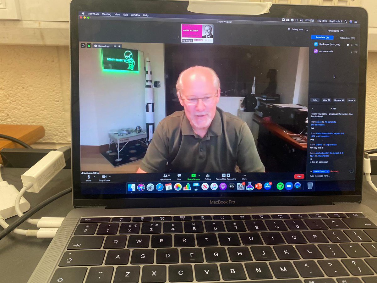 BigPurplePro's tweet image. We’re taking virtual events out of this world...quite literally. 

Working alongside RTC North and STEM Ambassador Hub for Stemfest In Space 2020. Some fantastic speakers today, including Kathy Sullivan and Andy Aldrin. #STEMFESTINSPACE