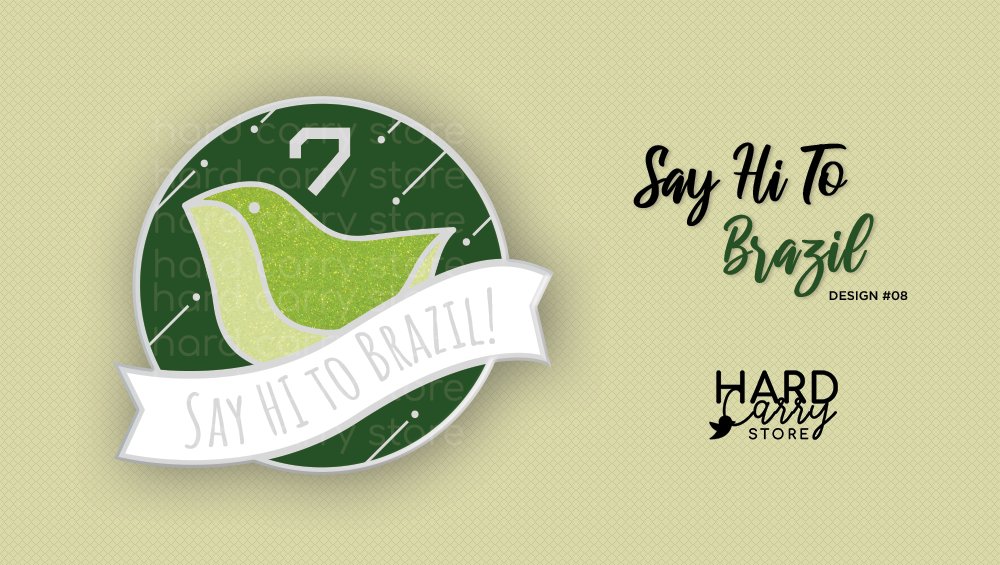 hardcarrystore's tweet image. #DesignDrop 🗣 SAY HI TO BRAZIL 🐥🇧🇷

Não há frase que represente mais o fandom brasileiro do que essa, não é mesmo? Então, nada melhor que eternizá-la em um pin. 💚

Apostamos que o @JacksonWang852 ia adorar ter um pra mostrar em todas as lives! 🤣 
E vcs??

#GOT7 @GOT7Official