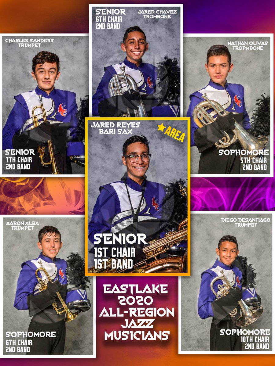 Congratulations to the Eastlake Band’s All Region Jazz qualifiers! The Falcon Band continues to SOAR! #prouddirector #fearthefalcon #SISDFineArts #TeamSISD
