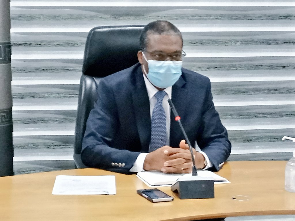 gouvbenin's tweet photo. Une délégation ministérielle conduite par le Ministre d'État, #PascalKOUPAKI, et composée du #MS, #BenjaminHOUNKPATIN, du #MISP, #SaccaLAFIA, du #MTCA, #JeanMichelABIMBOLA, et du #MND, Mme @AurelieASZ, rencontre en ce moment les organisateurs de la #GANI. #Gouvbenin #SanteBenin https://t.co/sQhqgwoRzX
