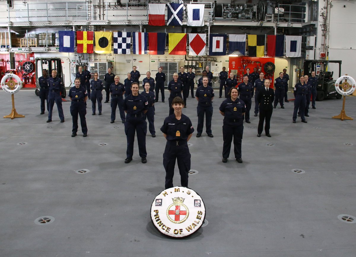 It's 30 years to the day since women went to sea with the <a href="/RoyalNavy/">Royal Navy</a>. Across all branches and from Aircraft Handlers to a Surgeon Commander, here are some of those serving in <a href="/HMSPWLS/">HMS Prince of Wales</a> today.

<a href="/navy_women/">Naval Servicewomen's Network</a>