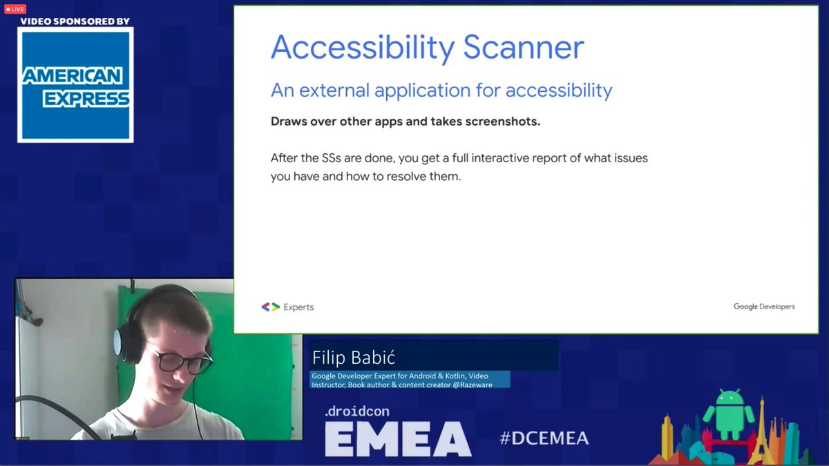My favourite talk from today's #DroidconEMEA: Developing an #OpenSource #Accessibility Library For Android with @filbabic.

Can't wait to learn more about accessible #AndroidApps and try out your library!

  #dcEMEA #accessible #appdevelopment