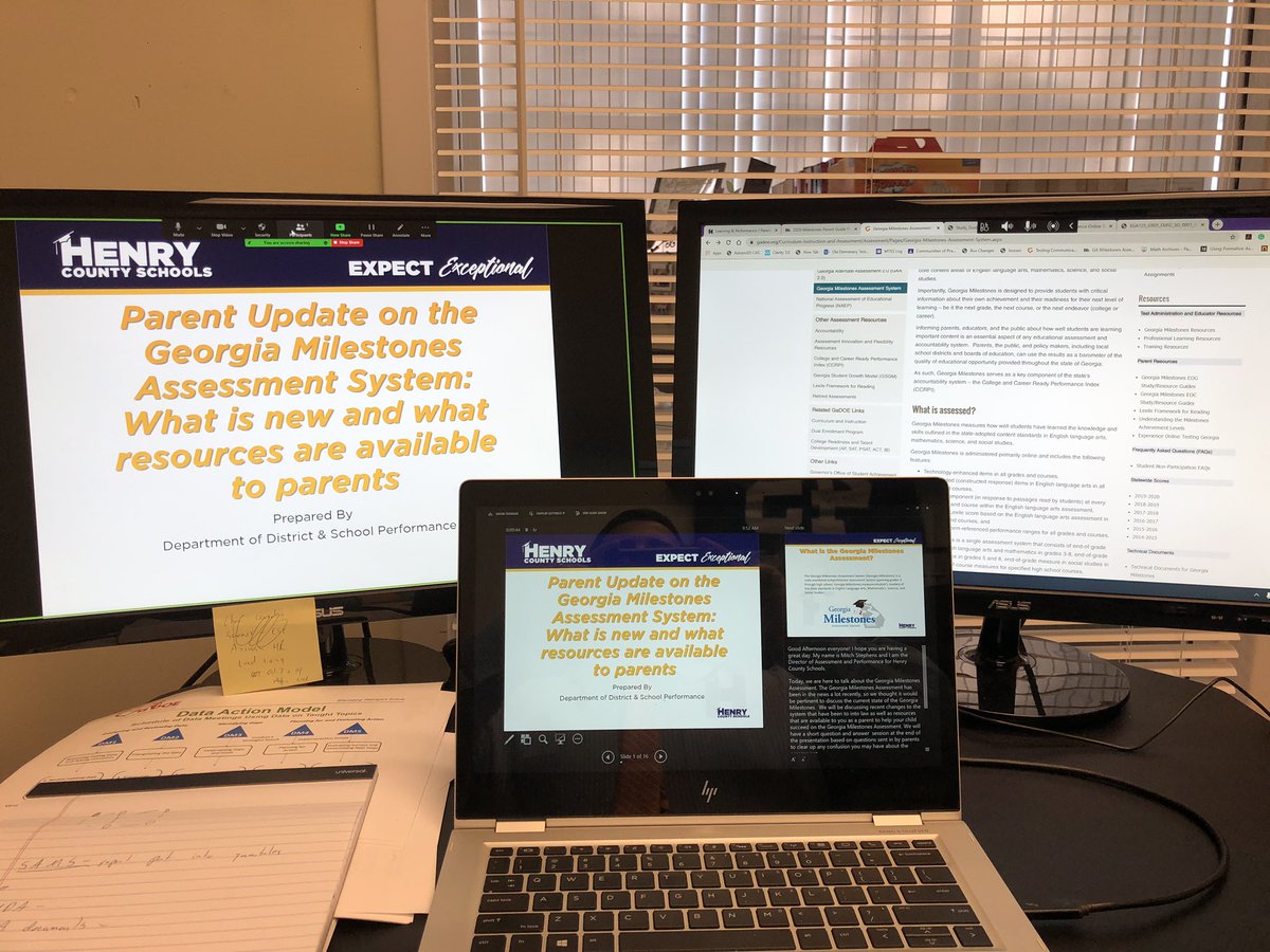 It was a great morning session. I appreciate all the parents that showed up to Milestones Update session. #Bettertogether