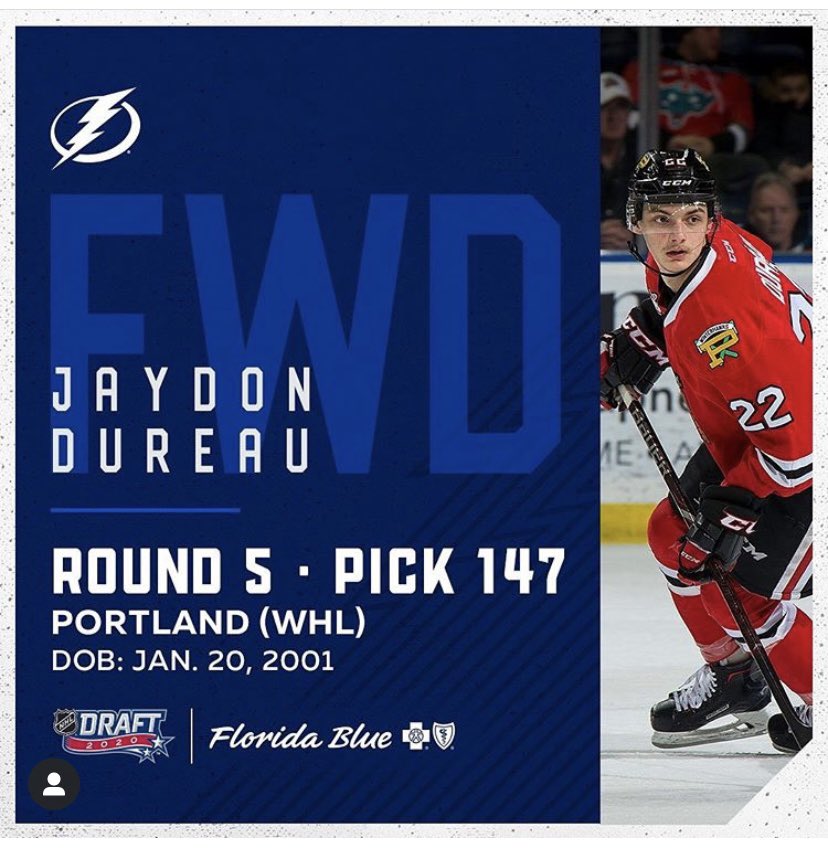 Thank you to all my coaches, friends, and family who’ve helped me and supported me all the way through to helping me to get to this point! I’m saying that I am really excited to be apart of a great organization the <a href="/TBLightning/">Tampa Bay Lightning</a>