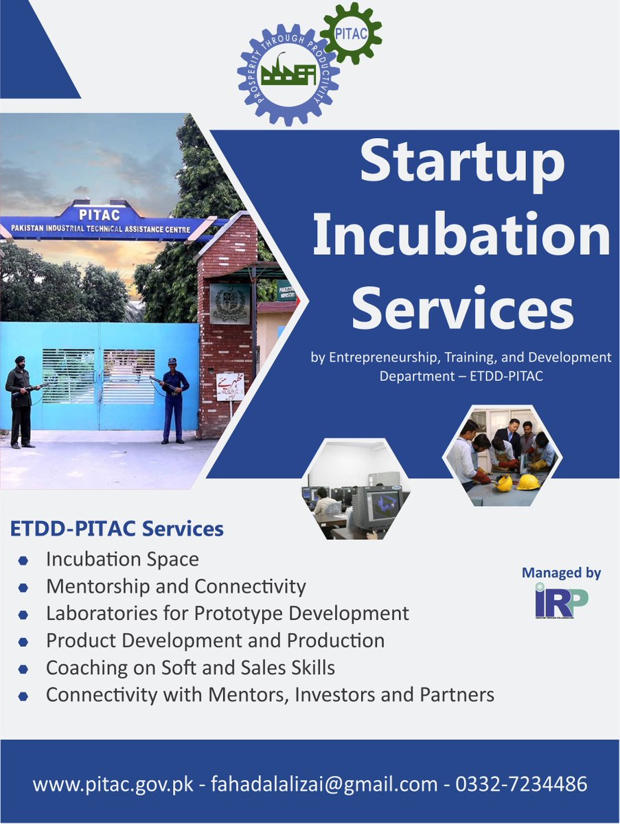 irpnetwork's tweet photo. Get your startup registered today!
#IRP #PITAC #Startups #Incubation #Technology #InnovativePakistan #Innovation #Summit https://t.co/cGOzNG45Jk