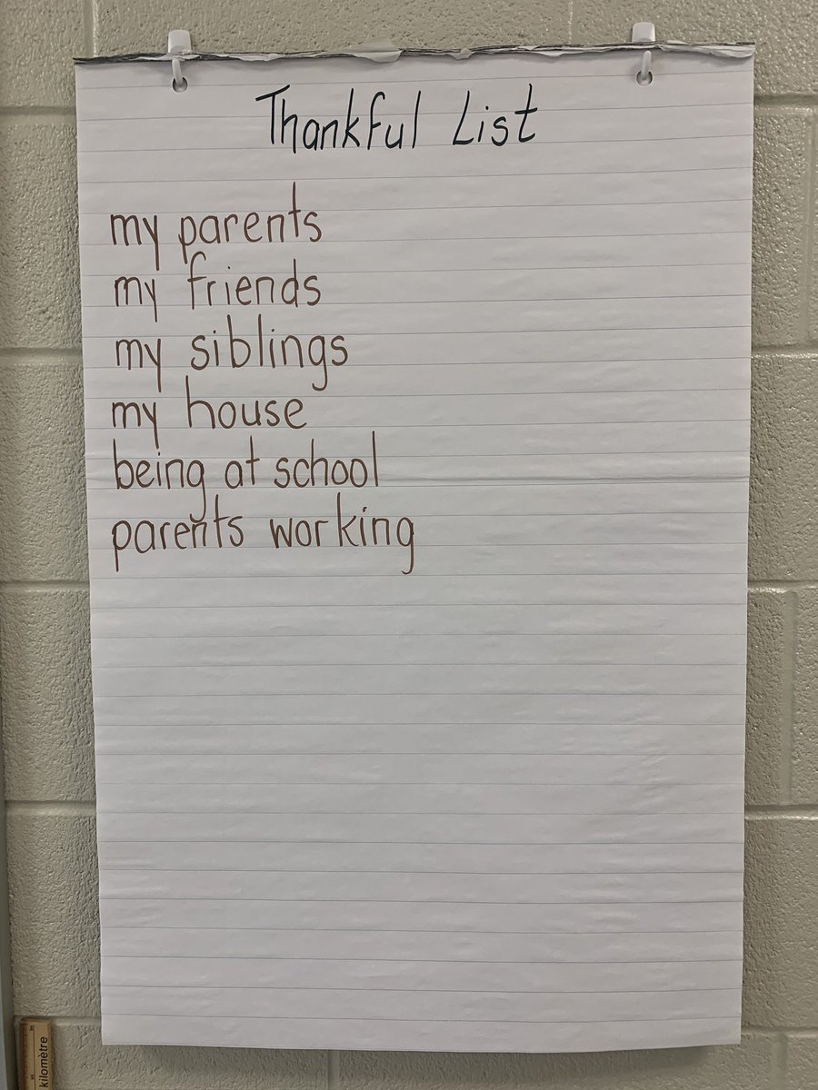 MsEDaly3's tweet photo. Started our list writing with a brainstorm; clearly they know what’s important without having to remind them ❤️ @cedarhollowps #sothankful #appreciation #listwriting https://t.co/8mAWlbYLuG