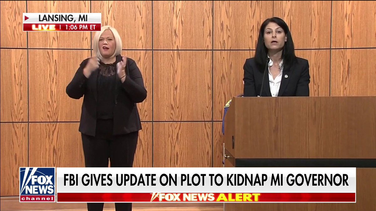 FaulknerFocus's tweet image. Breaking News: FBI gives update on plot to kidnap Michigan Governor , watch now live on #OutnumberedOT