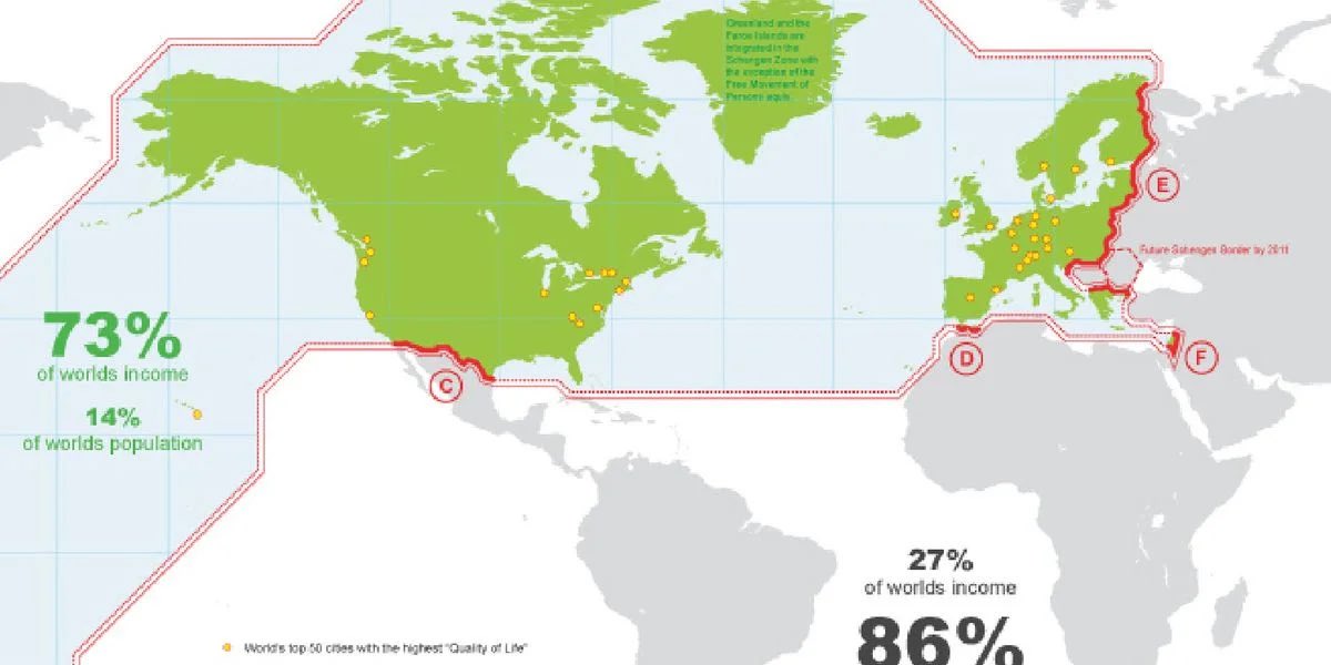 If you want to know what I mean by "the walled world" then check this out. I don't agree 100% with all the minor points but the overall picture is still important.Peace, climate justice and migrant rights are inseparable in this day and age. https://bigthink.com/strange-maps/walled-world