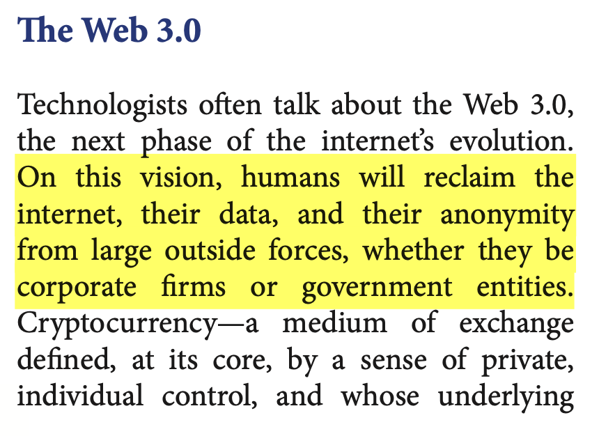 2/ The introductory essay by the task force chair seems to pass the "ideological Turing test" in that it fairly describes what and why this tech is being built.