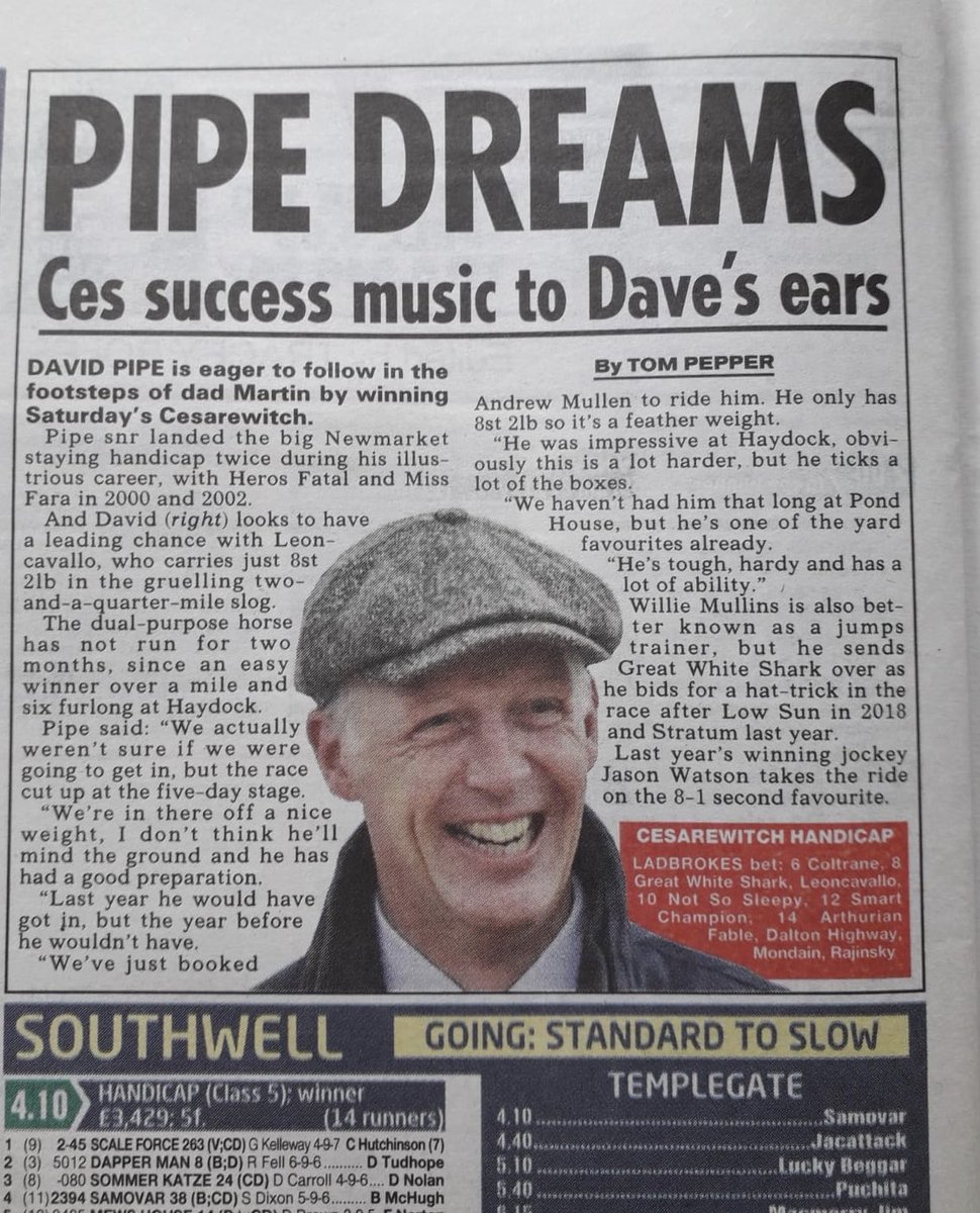 ValueRacingClub's tweet image. A day we’re very much looking forward to. Leoncavallo in the Cesarewitch @DavidPipeRacing @andrewkmulleng1 @SunRacing