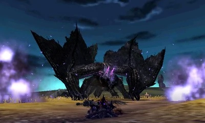 From all of the scattered scales in the air around Gore Magala while it's in the Frenzy State, the monster can generate a spark in its mouth that'll cause a chain of dust explosions to occur in front of it, dealing serious damage to any creatures caught within the blast.