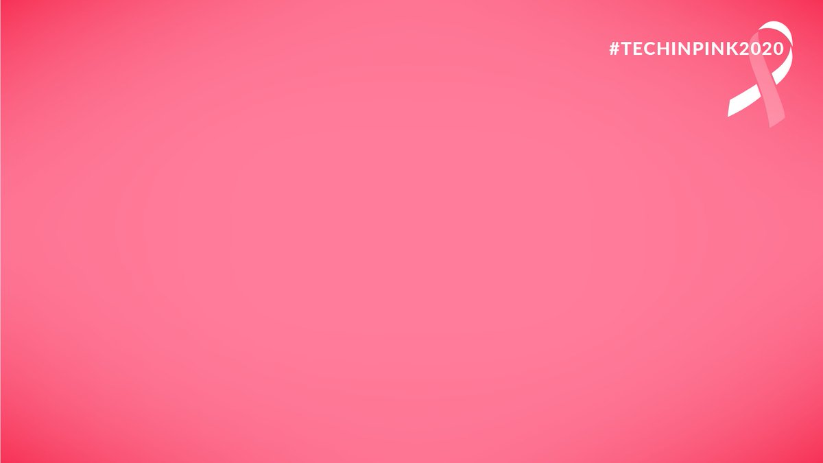 Zoom's tweet image. Share your photos with our #TechInPink2020 Virtual Background to raise awareness.
