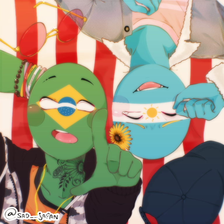 brasil e argentina countryhumans