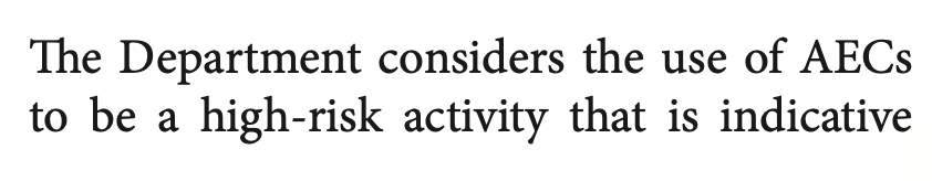 6/ This is a really odd policy. Do they also simply warehouse all the dollar bills they seize?