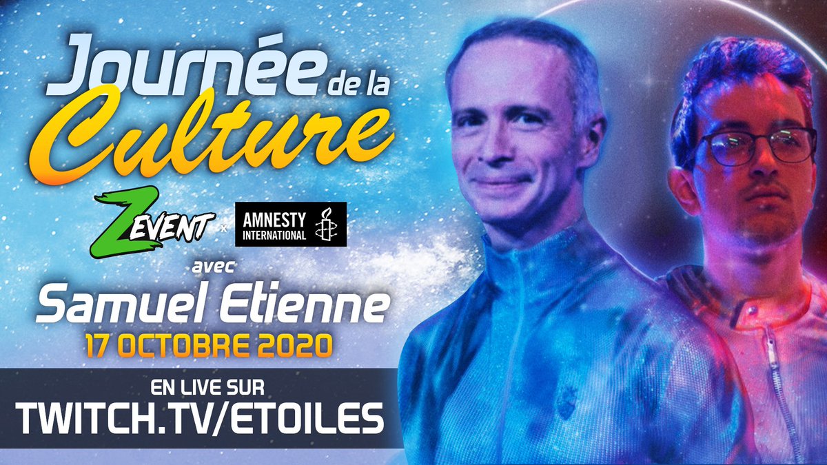 Je vous dirai Lundi à 20H tout ce qu'il y a de prévu. Mais tout ce que vous pouvez savoir c'est que ce #ZEVENT2020 sera sous le signe de la culture et de la fraternité. Merci à @SamuelEtienne de venir sur place et d'avoir été aussi motivé pour qu'on partage ce moment à deux.