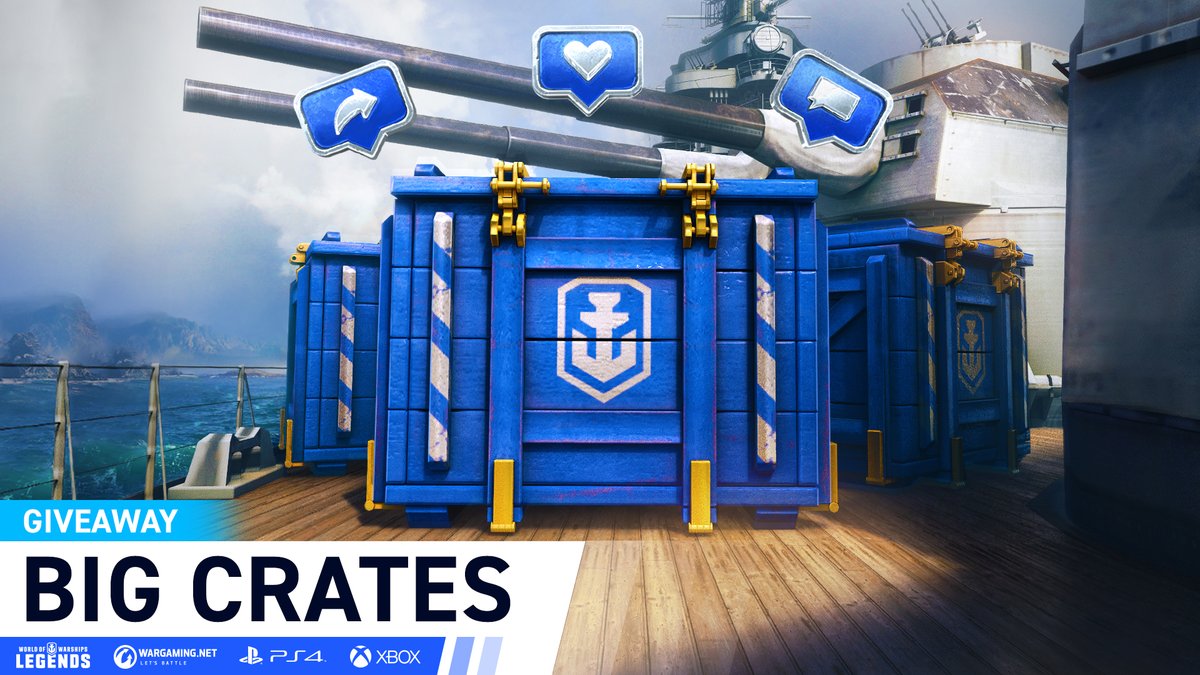 WoWs_Legends's tweet image. Follow us &amp;amp; retweet this for a chance to win 2 x Big Crates. We will randomly choose 25 winners on October 18th. Check our FB &amp;amp; IG for another chance to win.

Big Crates have a chance to drop three premium ships VI Kidd, V Dunkerque, V Admiral Graf Spee: wowslegends.com/containers.