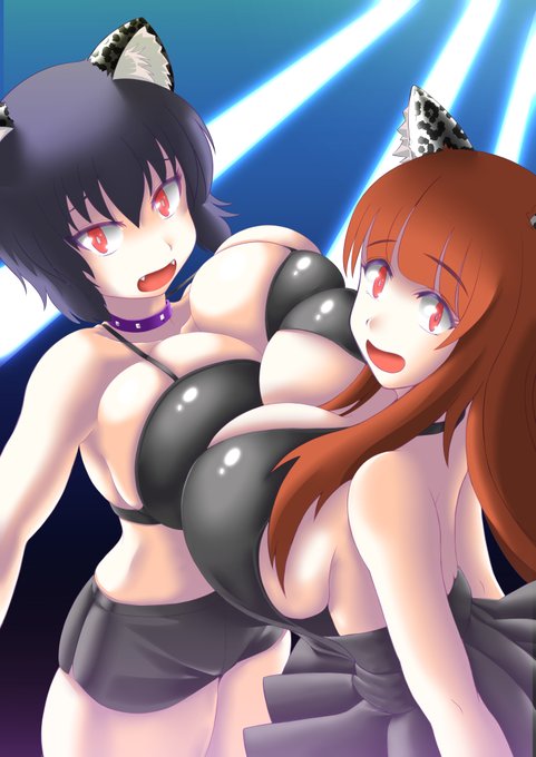 寄稿させていただいた、けりーさん@arck93187583の新作が発売されました!よろしくお願いいたします～。応援イラストに黒豹ペアを勝手に描きました!#キャットファイト #プロレス
DLsite
https://t.co/2d9Q2IrZK1
FANZA
https://t.co/mJ3KtykT50 