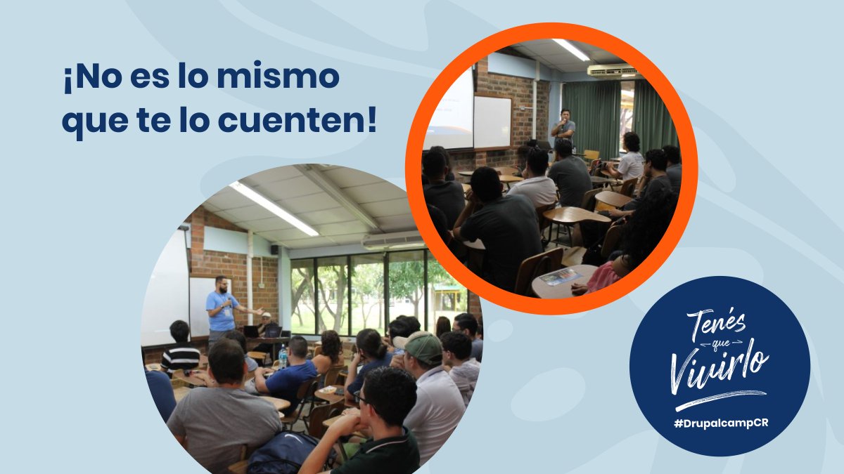 drupalcr's tweet image. Quedan pocos días para que vivás la mejor experiencia y obtengás todo el aprendizaje de una comunidad construida por años.
No te perdás de la novena edición del Drupal Camp Costa Rica, este 2020 en su modalidad online.
¿Querés más detalles? 🌐 drupalcamp.cr/es/user/regist…