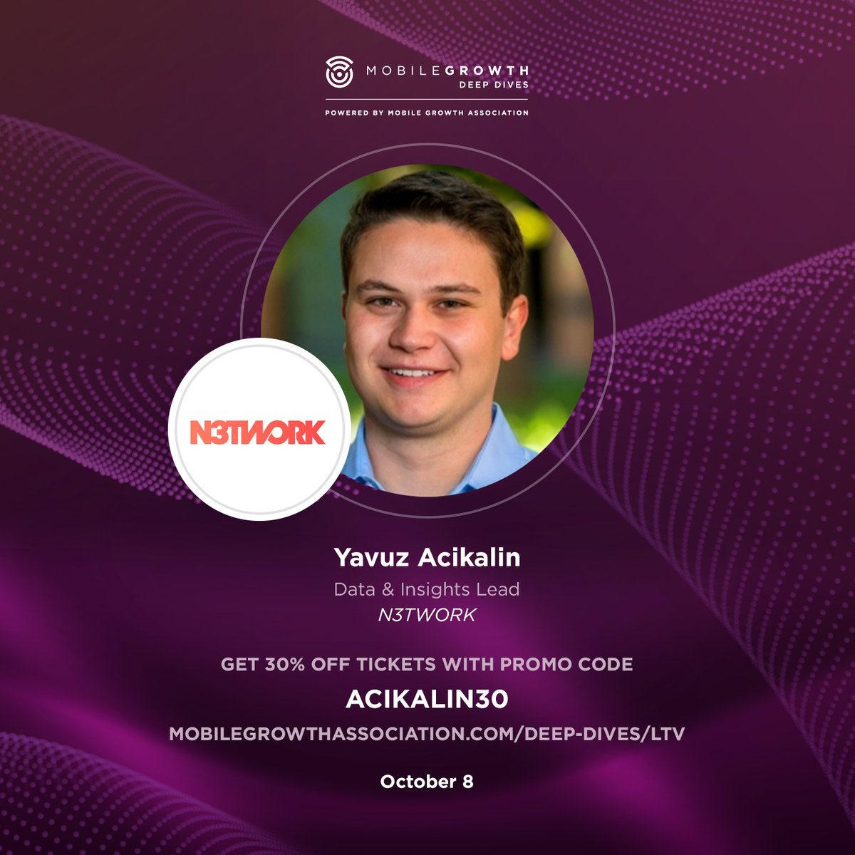 N3TWORK data &amp; insights lead, Yavuz Acikalin, shares how to build offers your customers can't refuse in this special, upcoming 20-min session at MGS Deep Dives LTV. Grab the discount code below and join us at 12:15pm PT later today!