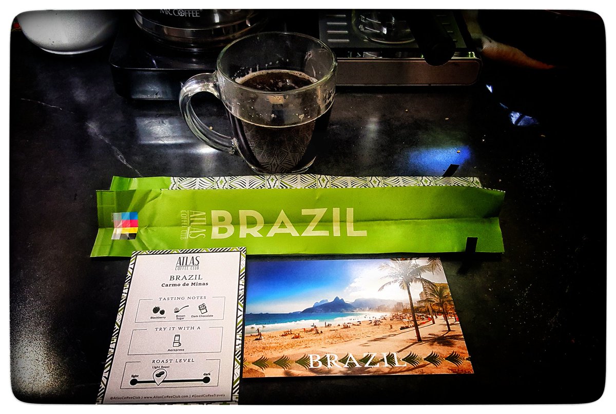 river_forge's tweet photo. Trying out my first bag of beans from @AtlasCoffeeClub and let me say getting to brazil from Wisconsin has never been this tasty! https://t.co/7u3h3vEZGj
