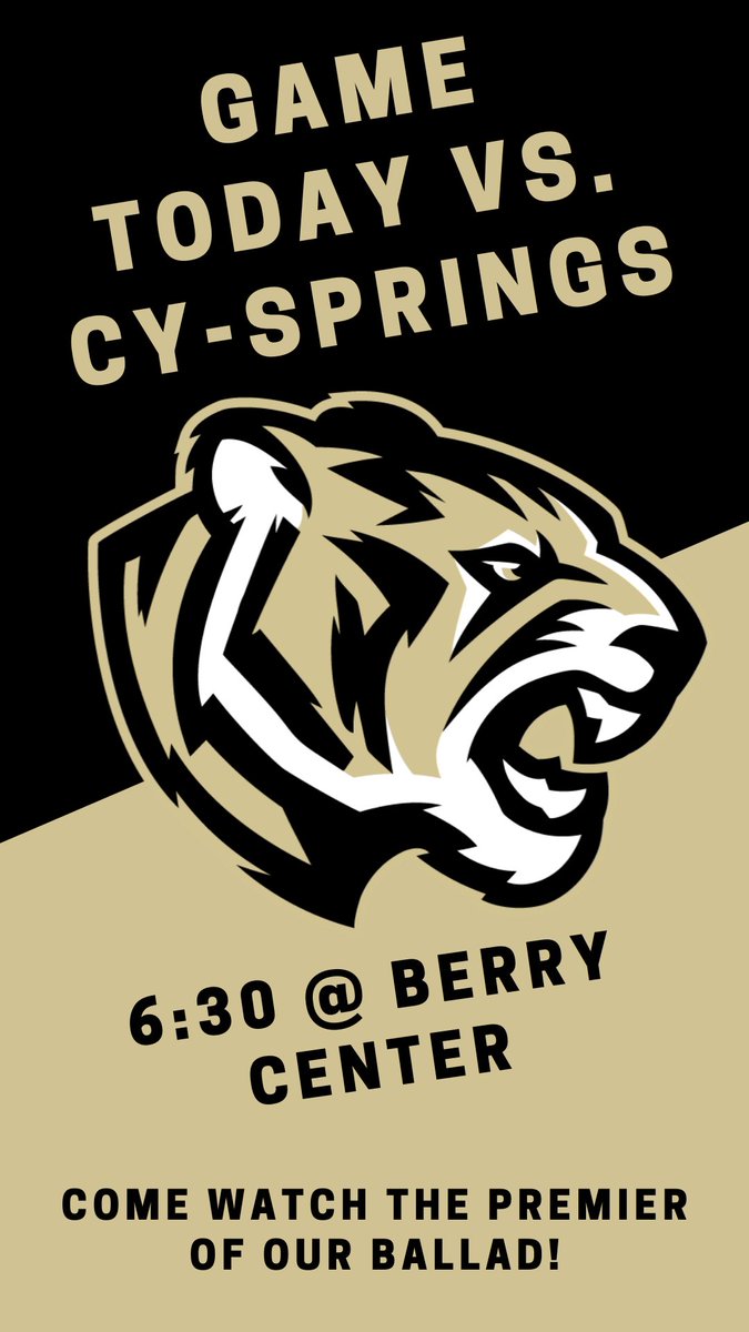 Come out tonight to watch us play Cy-Springs!!🏈 The band will be premiering our ballad tonight as well🥳🎶🎺