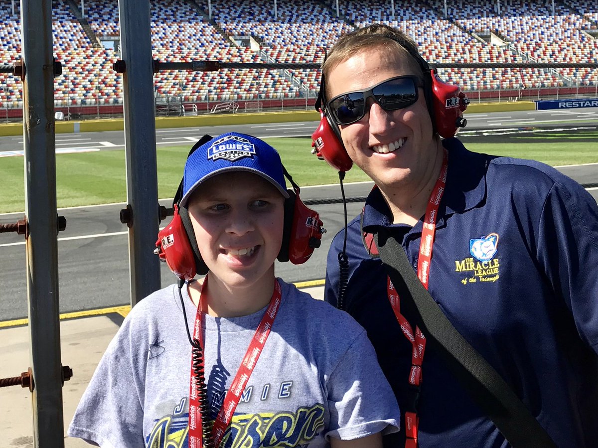 benjycapps's tweet photo. 3 years ago, Micah was lucky enough to meet one of his idols for his birthday.  Now that guy is retiring and racing his last race @CLTMotorSpdwy Congrats @JimmieJohnson on great run and thanks for making his 16th a memorable one! https://t.co/hvWJbPWAMs