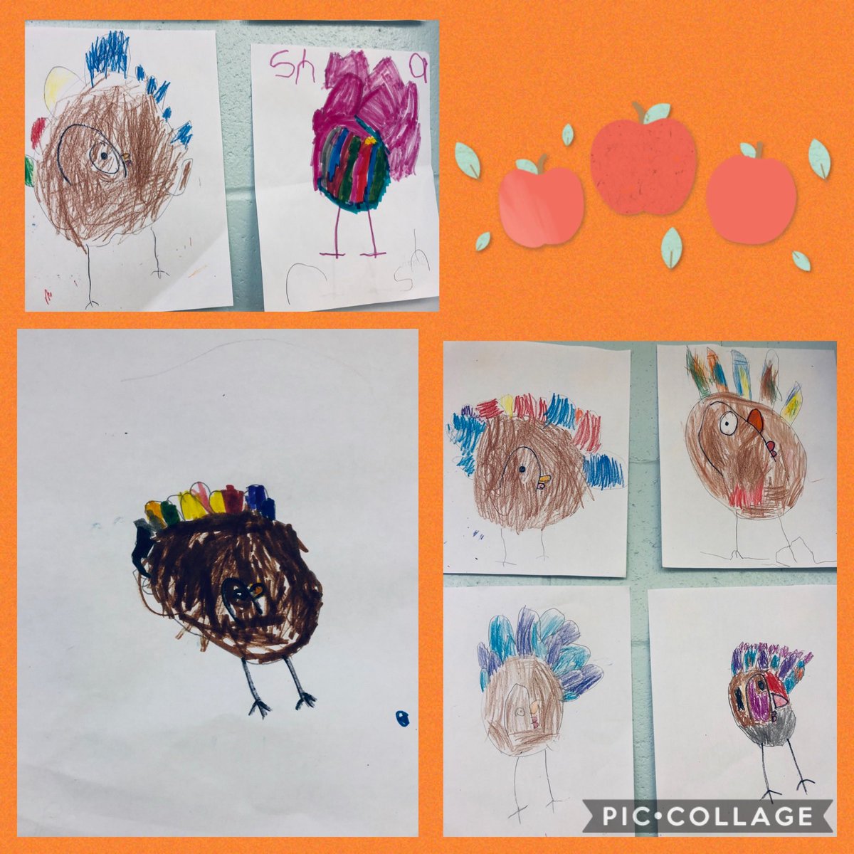 mrsjhayward's tweet image. Turkeys! #Kindergarten #directeddrawing #turkey @StTeresasSchoo1