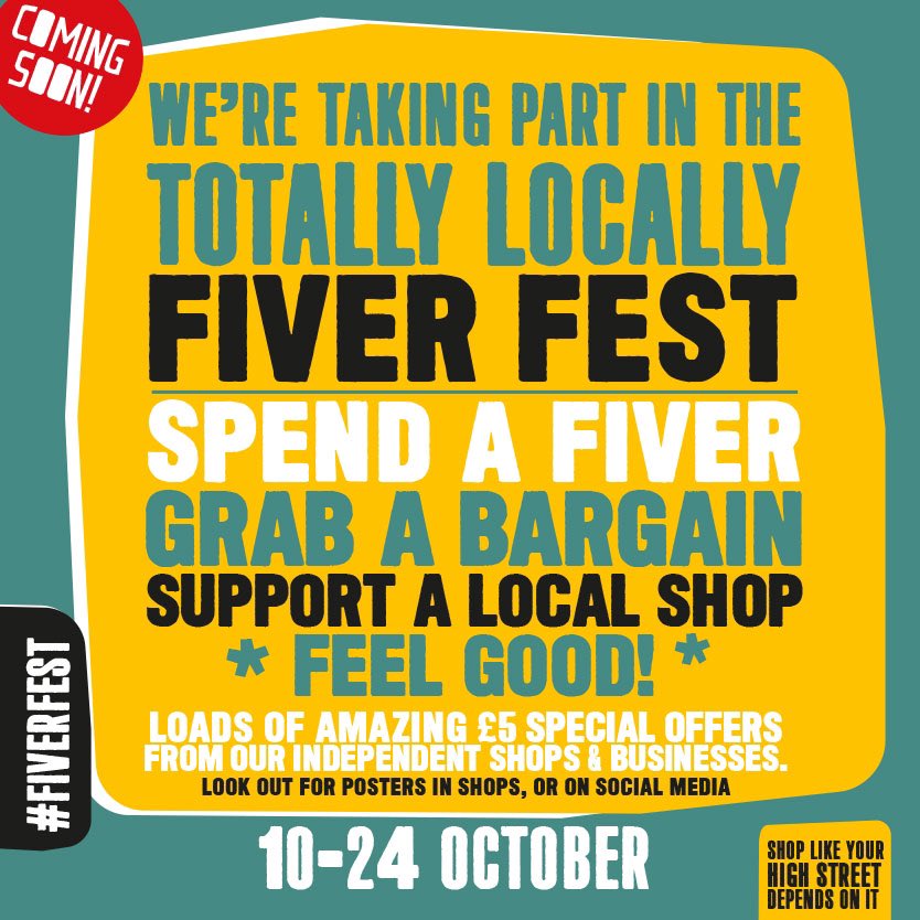 It’s all go in Studley right now, we’ve signed up to the <a href="/1totallylocally/">Totally Locally HQ</a> #FiverFest and we have some amazing offers about to drop....