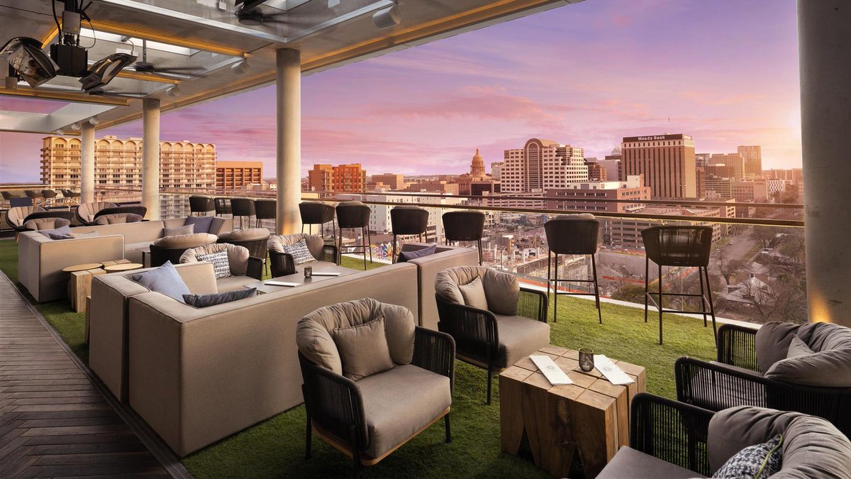 Stunning views on The Otis Hotel #rooftop these days... Downtown #Austin, TX is beautiful too.

The Otis Hotel by <a href="/whitelodging/">White Lodging</a> beautifully #designed by <a href="/FlickMarsDesign/">Flick Mars</a> featuring:

Davenport: lnkd.in/d7jT6bw
Newport: lnkd.in/dTNhFqm
Omer: lnkd.in/dRQBtDc