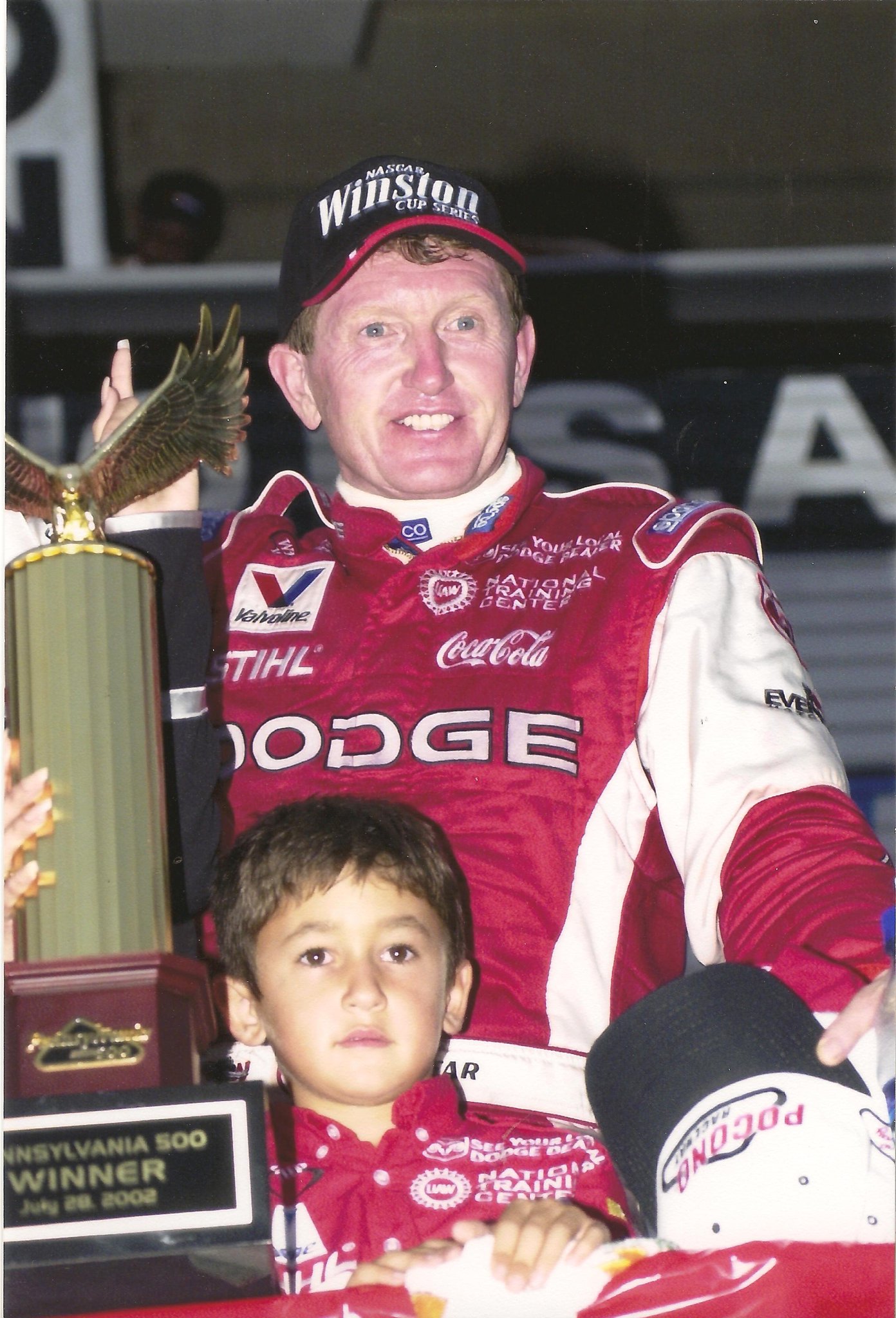 Happy Birthday, Bill Elliott! Here are some pictures from 4 of his 5 wins here at Pocono! Can you name the years? 