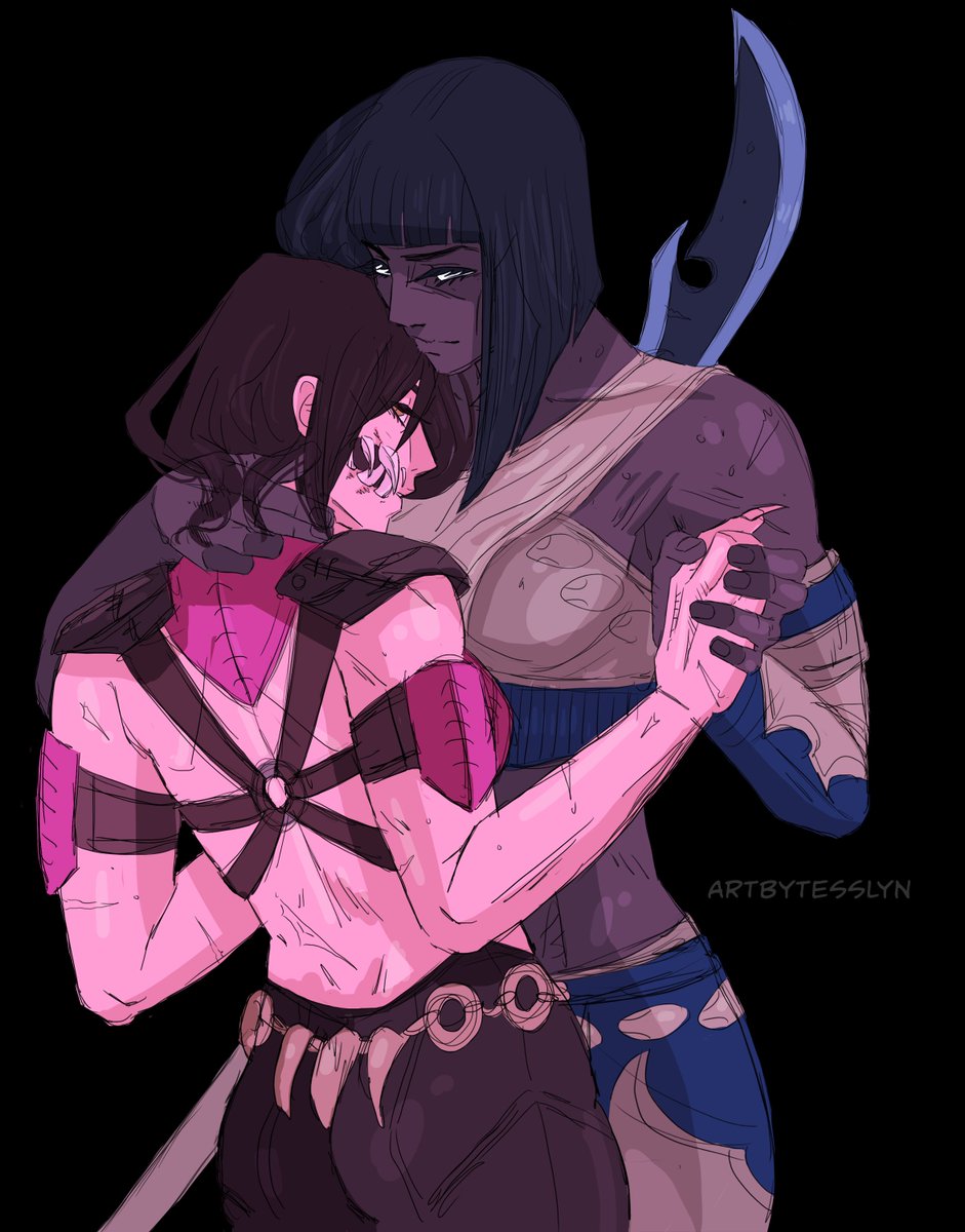 Some Mileena and Tanya for your feed #MortalKombat #doodles.