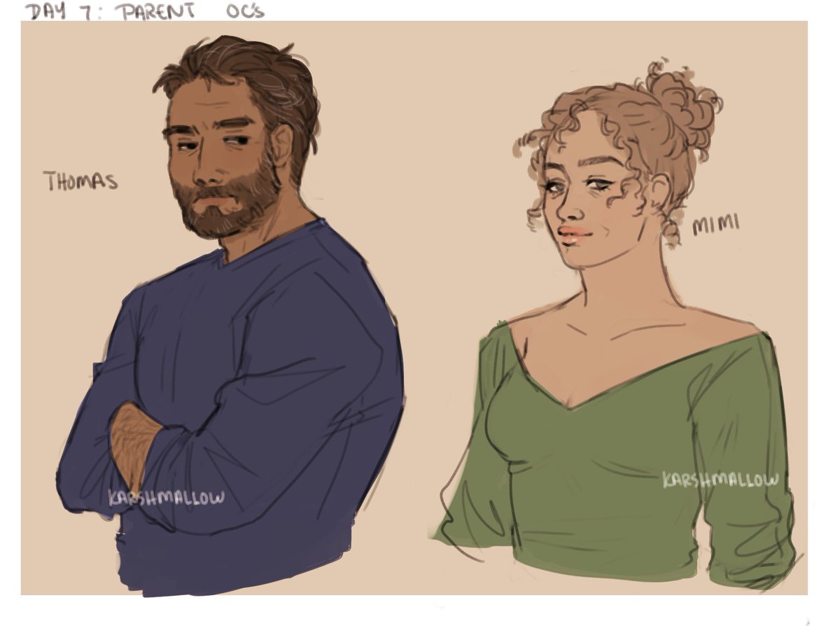 some parents and siblings for oc-tober :)

i dont think i ever said what prompt i was following and thats bc i lost the name of the op. 