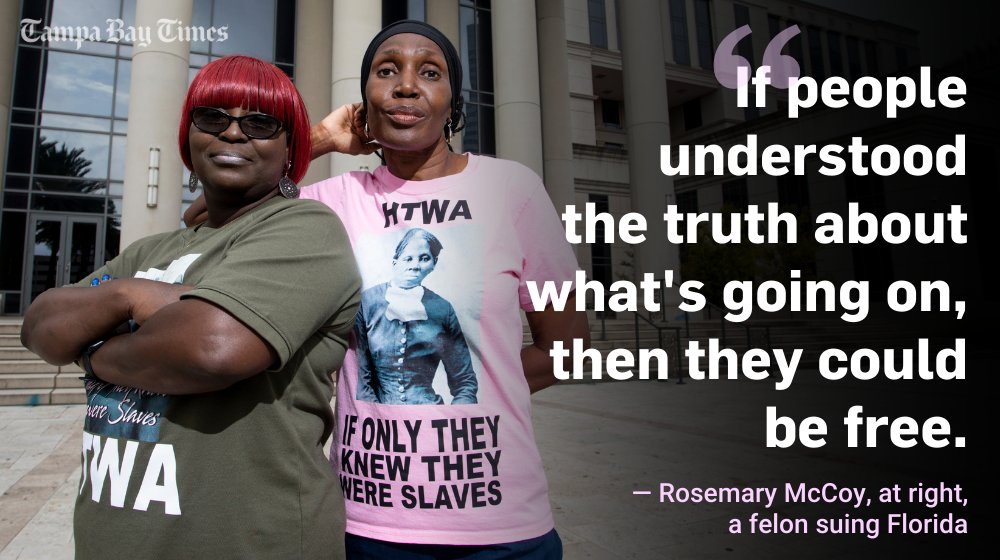 When we went deeper, we realized something else: Many former inmates are on the rolls — but they can't vote. They're not eligible because they owe court fees, fines or restitution.Under a law Gov. DeSantis signed, about 80 percent of felons can't vote because they owe debts.