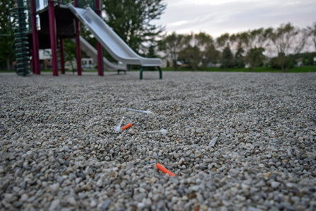“DRUG SEEKER”Images of back alleys. Deals going down in parking lots where money & drugs change hands between ‘shady, scary, criminal people’. Dirty needles strewn in playgrounds where toddlers & children innocently play.cont... #OpioidHysteria  #chronicpain Photo Narcanon CO