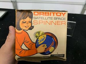 Here's a girl with a fabulous space age toy: the Orbitoy Satellite Space Spinner! From the 1970s, I believe. (Image source unknown)  #space4women  #womenwithsatellite